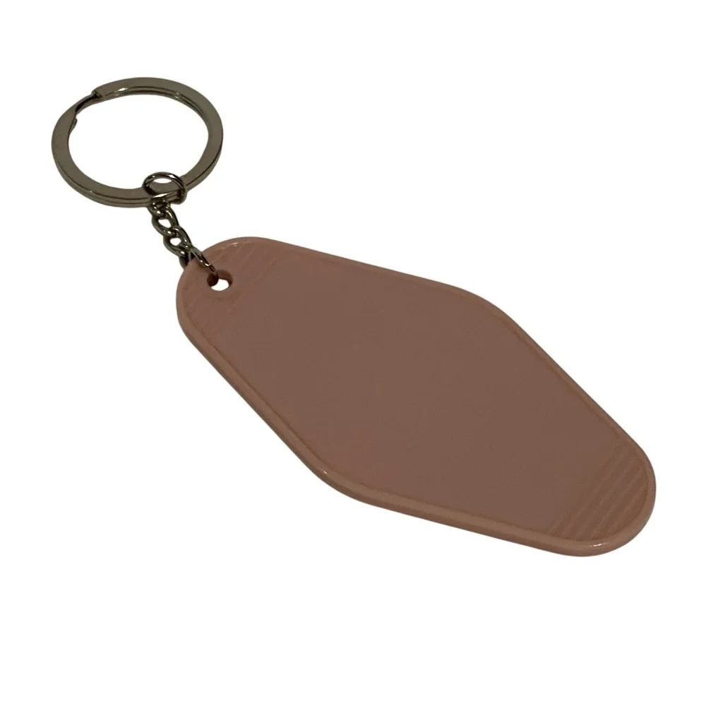 No Bad Vibes In‎ My Car Hotel Motel Keychain Retro Aesthetic Handcrafted
